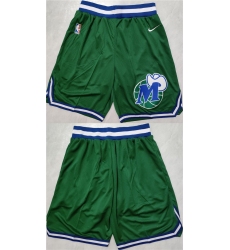 Men's Dallas Mavericks Green Shorts (Run Small)