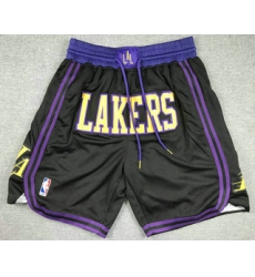 Men's Los Angeles Lakers Black 2023 City Icon Swingman Shorts