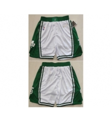 Men's Boston Celtics White 75th Anniversary Shorts (Run Small)