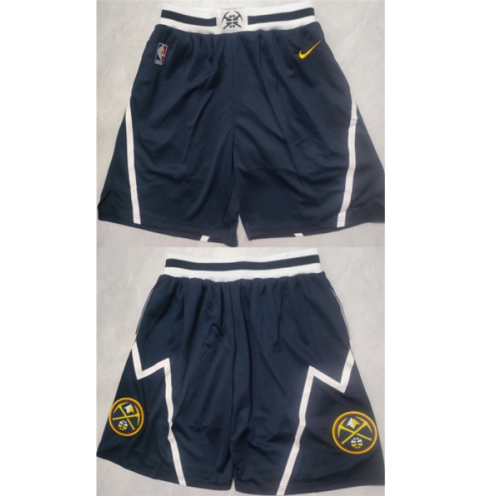 Men's Denver Nuggets Navy Shorts (Run Smaller)
