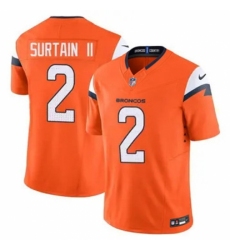 Youth Nike Denver Broncos #2 Patrick Surtain II Stitched Orange Limited Jersey