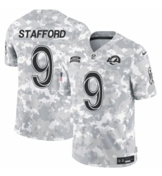 Youth Los Angeles Rams #9 Matthew Stafford 2024 F U S E Arctic Camo Salute To Service Limited Stitched Football Jersey