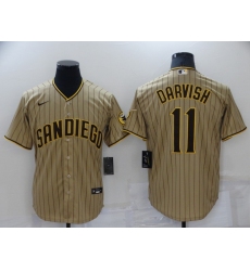 Men's San Diego Padres #11 Yu Darvish Nike Brown 2021 MLB Jersey