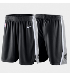 Men' SA Spurs Black NBA Shorts (Run Smaller)
