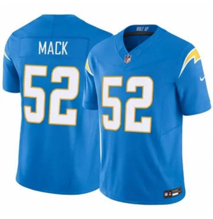 Youth Los Angeles Chargers #52 Khalil Mack Light Blue Vapor Limited Stitched Football Jersey