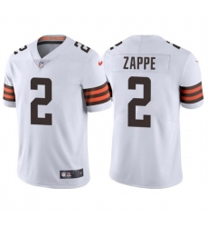 Men's Cleveland Browns #2 Bailey Zappe White Vapor Limited Stitched Football Jersey