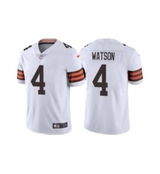 Men's Cleveland Browns #4 Deshaun Watson White Vapor Untouchable Limited Stitched Jersey
