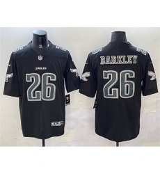 Men's Philadelphia Eagles #26 Saquon Barkley Black Fashion Vapor Untouchable Limited Stitched Football Jersey