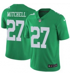 Men's Philadelphia Eagles #27 Quinyon Mitchell Green Vapor Limited Stitched NFL Jersey