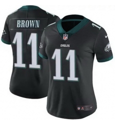 Women Philadelphia Eagles # A.J. Brown Black F U S E Stitched NFL Jersey