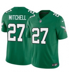 Youth Philadelphia Eagles #27 Quinyon Mitchell Green Vapor Untouchable Stitched NFL Jersey