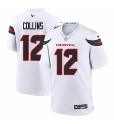 Youth Houston Texans #12 Nico Collins White 2024 2nd Alternate F U S E Vapor Stitched Jersey