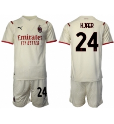 Men 2021-2022 Club AC Milan away cream 24 Soccer Jersey