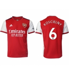 Men 2021-2022 Club Arsenal home aaa version red 6 Soccer Jersey