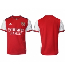 Men 2021-2022 Club Arsenal home aaa version red blank Soccer Jersey