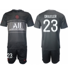 Men 2021-2022 Club Paris St German Second away black 23 Soccer Jersey