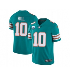 Men's Miami Dolphins 2022 #10 Tyreek Hill Aqua With 2-star C Patch Rush Color Stitched Football Jerse Men's Miami Dolphins 2022 #10 Tyreek Hill Aqua With 2-star C Patch Rush Color Stitched Football Jerse
