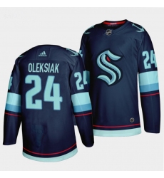 Men's Seattle Kraken #24 Jamie Oleksiak Home Navy Jersey