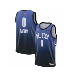 Men's 2023 All-Star #0 Jayson Tatum Blue Game Swingman Stitched Basketball Jersey