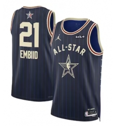 Men's Unisex Joel #21 Embiid Jordan Brand Navy 2024 NBA All-Star Game Swingman Jersey