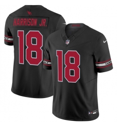 Men's Arizona Cardinals #18 Marvin Harrison Jr Black 2024 Draft F.U.S.E. Vapor Untouchable Limited Stitched Football Jersey