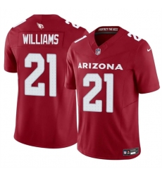 Men's Arizona Cardinals #21 Garrett Williams Red 2024 F.U.S.E. Vapor Untouchable Limited Stitched Jersey