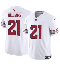 Men's Arizona Cardinals #21 Garrett Williams White 2024 F.U.S.E. Vapor Untouchable Limited Stitched Jersey