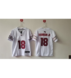 Women's Arizona Cardinals #18 Marvin Harrison Jr White 2024 F.U.S.E Stitched Jersey(Run Small)