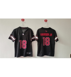 Youth Arizona Cardinals #18 Marvin Harrison Jr Black 2024 Draft F.U.S.E Vapor Untouchable Limited Stitched Football Jersey