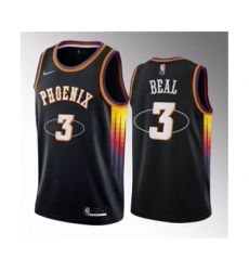 Men's Phoenix Suns #3 Bradley Beal Black Statement Edition Stitched Basketball Jersey