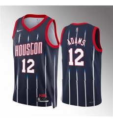 Men's Houston Rockets #12 Steven Adams Navy Classic Edition Stitched Jersey