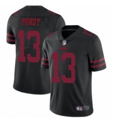 Men's San Francisco 49ers #13 Brock Purdy New Black 2023 F U S E Stitched Football Jersey