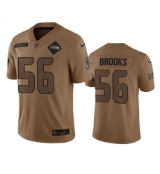 Men's Seattle Seahawks #56 Jordyn Brooks 2023 Brown Salute To Service Limited Football Stitched Jersey