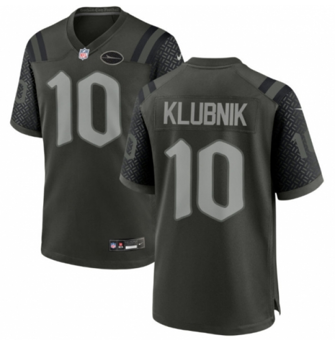 Men's New York Jets #10 Cade Klubnik Black Rivalries Collection Jersey