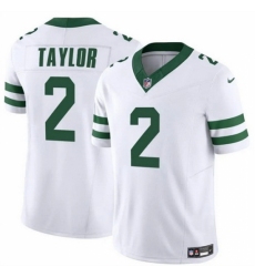 Men's New York Jets #2 Tyrod Taylor White 2024 F U S E Vapor Untouchable Limited Stitched Jersey