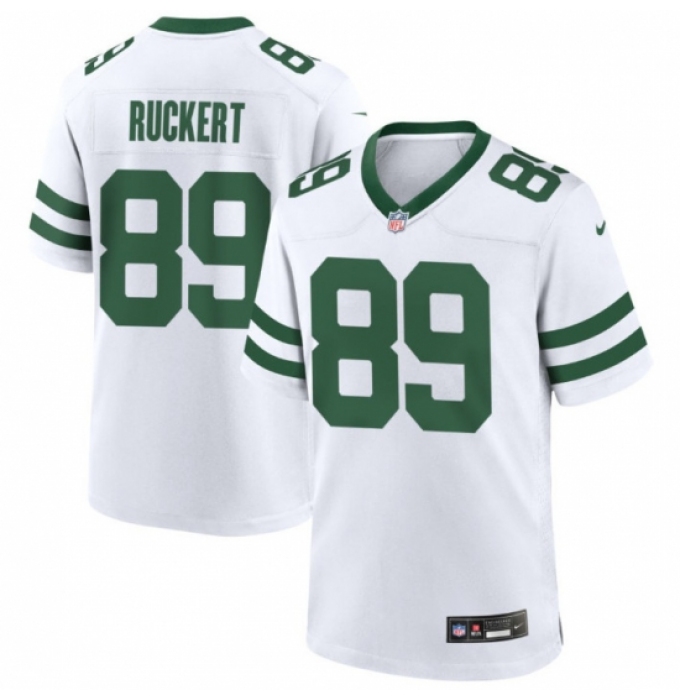 Men's New York Jets #89 Jeremy Ruckert White 2026 Draft F U S E Vapor Untouchable Limited Stitched Jersey