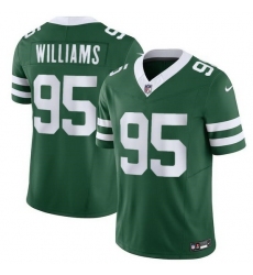 Youth New York Jets #95 Garrett Wilson Green 2024 F U S E Vapor Limited Stitched Jersey