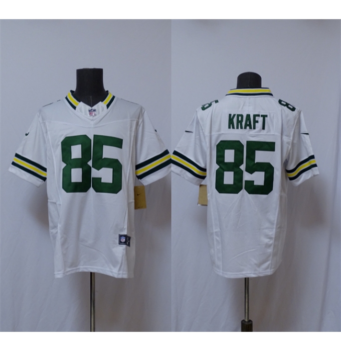 Men's Green Bay Packers #85 Tucker Kraft White Vapor 2025 F.U.S.E. Limited Football Stitched Jersey