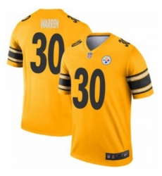 Men's Pittsburgh Steelers #30 Jaylen Warren Vapor Limited Inverted Gold Stitched NFL Jersey