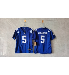 Youth Indianapolis Colts #5 Anthony Richardson Blue 2024 F.U.S.E. Vapor Untouchable Limited Stitched Football Jersey