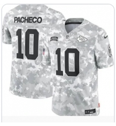 Men's Kansas City Chiefs #10 Isiah Pacheco 2024 Arctic Camo Stitched Baseball Jersey