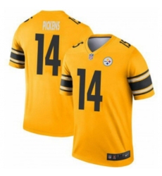 Men's Pittsburgh Steelers #14 George Pickens Vapor Limited Inverted Gold Stitched NFL Jersey