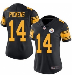 Women Pittsburgh Steelers #14 George Pickens Rush Vapor Untouchable Limited Stitched Jersey