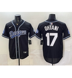 Men's Los Angeles Dodgers #17 Shohei Ohtani B2B Champs 2026 Black Out Style Vapor Limited Stitched Baseball Jersey