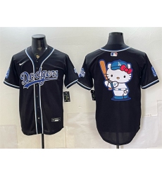 Men's Los Angeles Dodgers Team Big Logo B2B Champs 2026 Black Out Style Vapor Limited Stitched Baseball Jersey