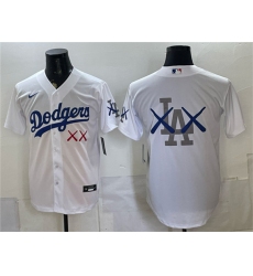 Men's Los Angeles Dodgers White Vapor Premier Limited Stitched Baseball Jersey