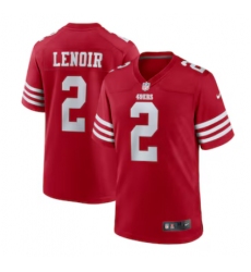 Men's San Francisco 49ers #2 Deommodore Lenoir Nike Scarlet Game Jersey