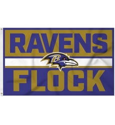 2pcs Industries NFL Football Bold 3x5 Banner Flag Single Sided - Indoor or Outdoor