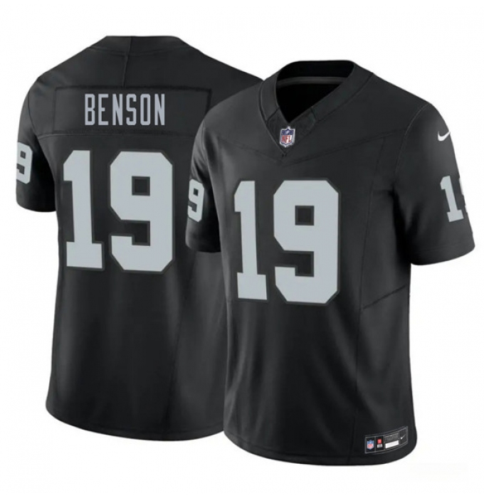 Men's Las Vegas Raiders #19 Malik Benson Black 2026 F.U.S.E. Vapor Untouchable Limited Football Stitched Jersey