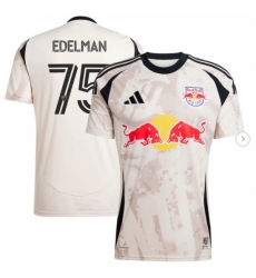 Men New York Red Bulls Daniel Edelman adidas Tan 2025 Stone Kit Replica Player Jersey